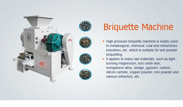 Coke Gypsum Iron Lime Aluminum Powder Sludge Carbon Black Coal Dust BBQ Charcoal Briquette Press Making Machine