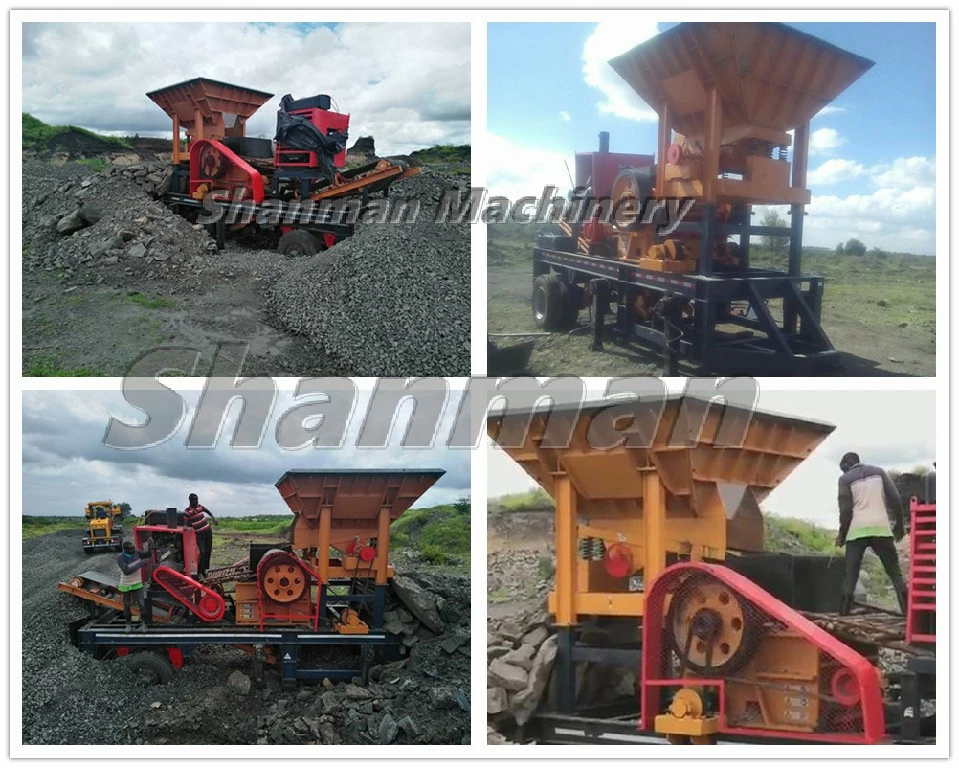 2% Discount 30-50tph Stone Jaw/Cone/Impact/VSI/Hammer/Roller Mobile Portable Crusher for Limestone/Granite/Riverstone/Basalt Quarry Crushing and Mining