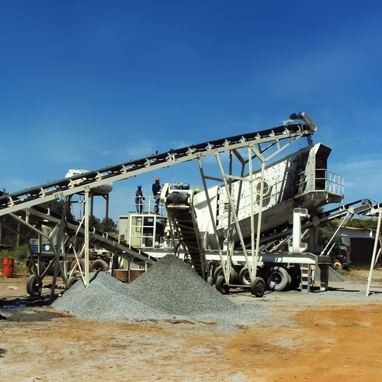Máquina móvel de pedra mandíbula/impacto/cone/trituração para planta trituradora de mineração de minério de ferro e ouro