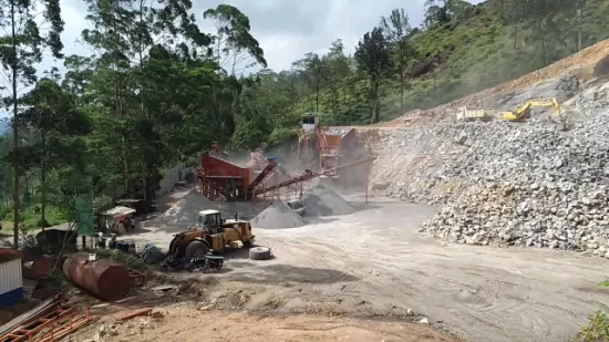 Planta de trituração móvel com alta qualidade e preço competitivo de venda na Ásia